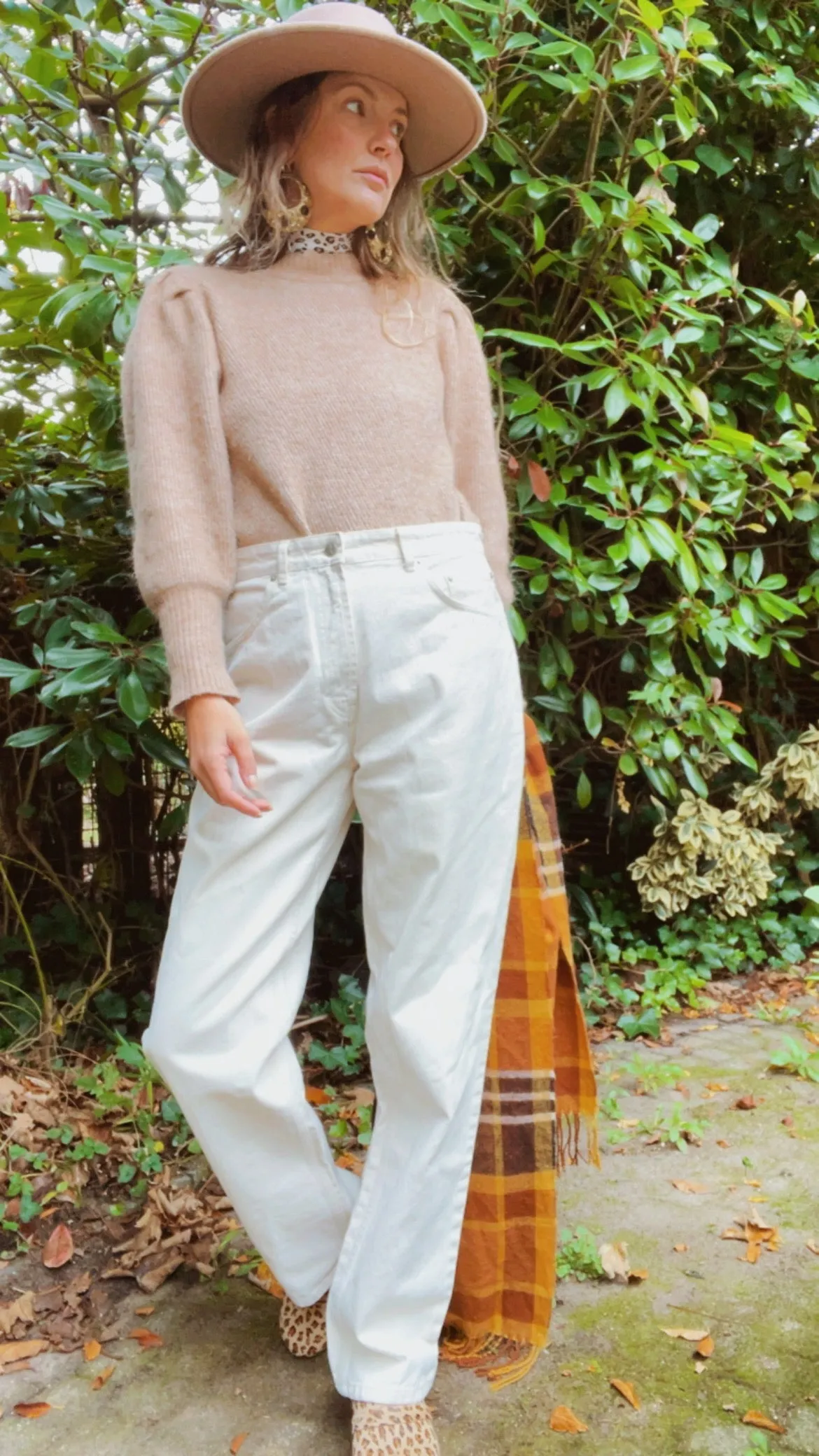 Neutral Denim Pants