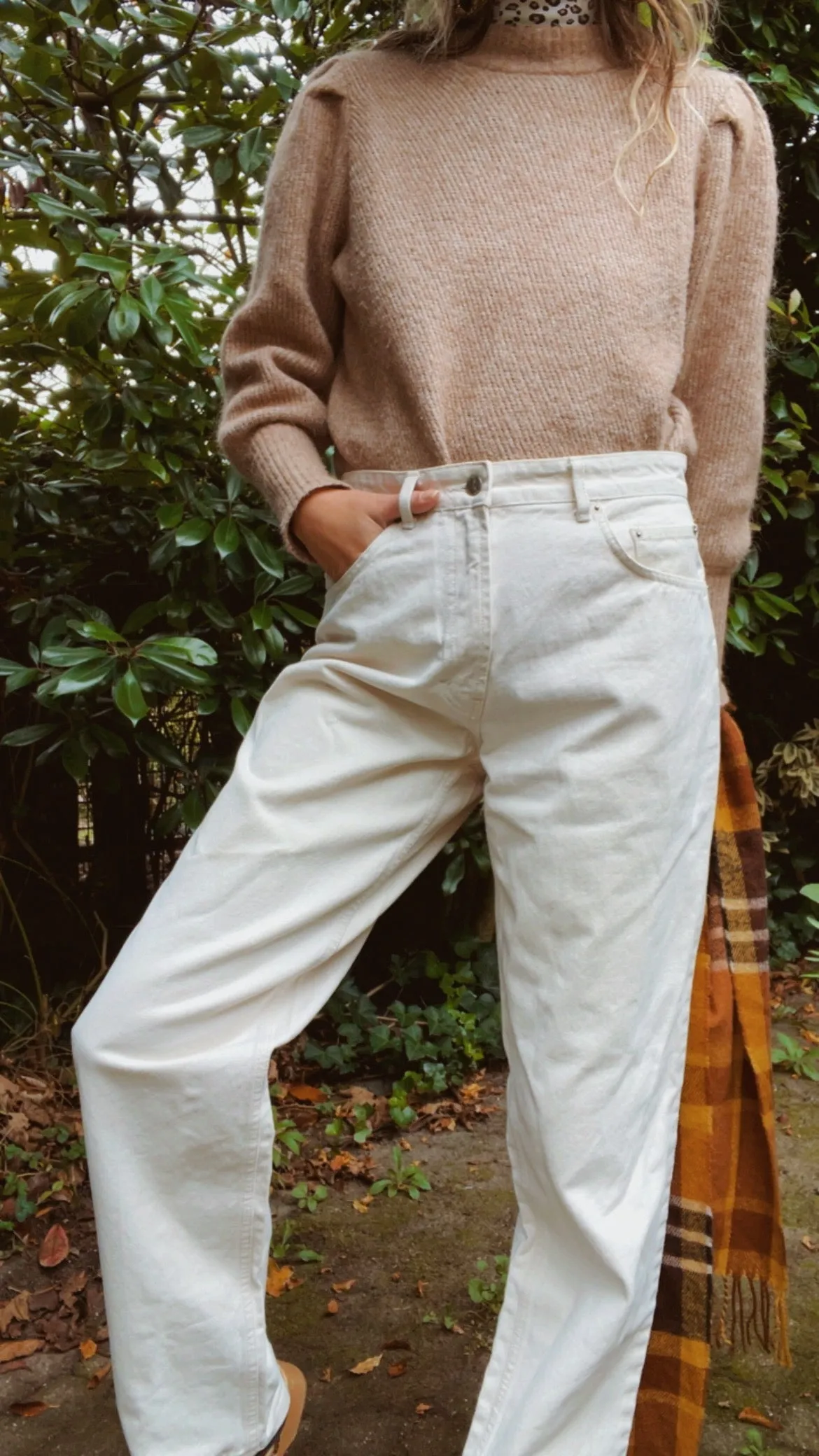 Neutral Denim Pants
