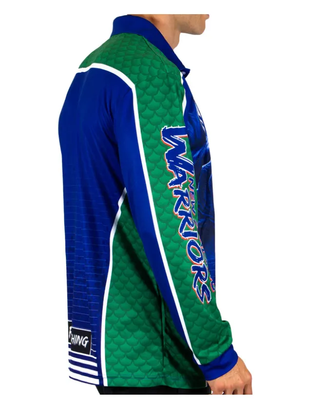 New Zealand Warriors Mens 2025 'Barracuda' Fishing Shirt