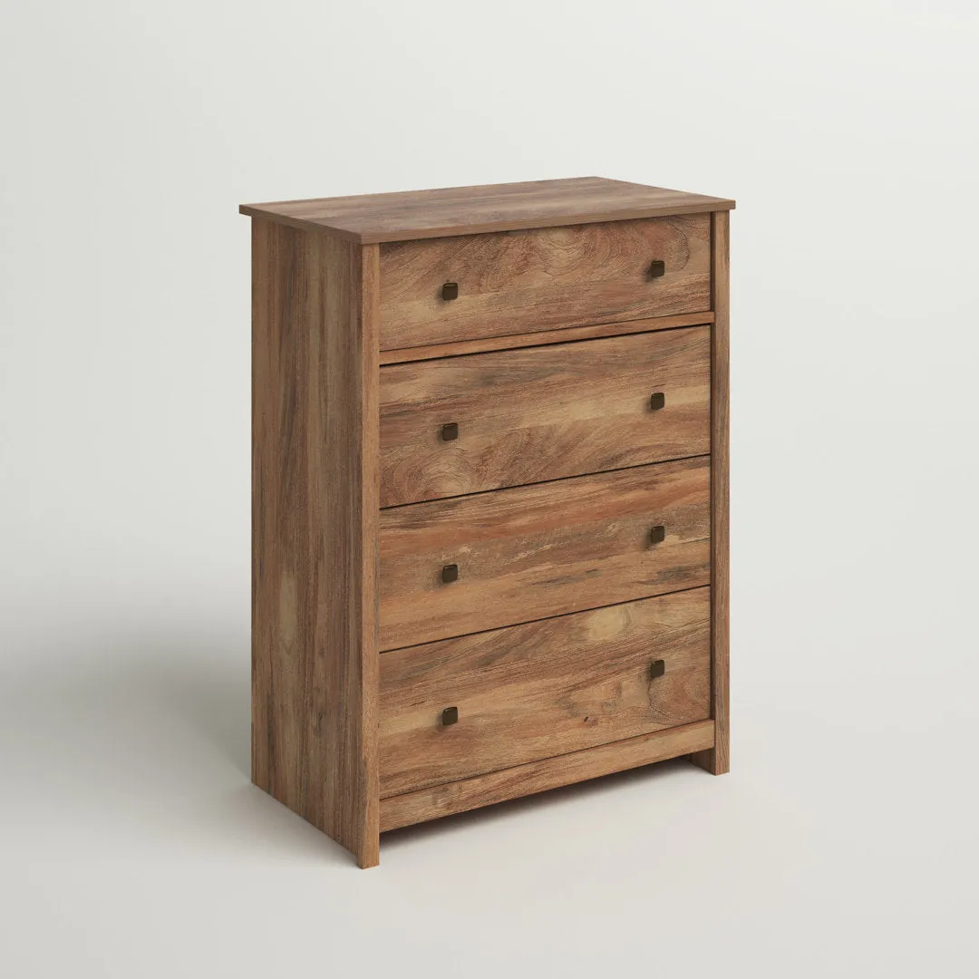 Newquay 4 Drawer 31.73" W Chest Sand & Stable™ Color: Sindoori Mango