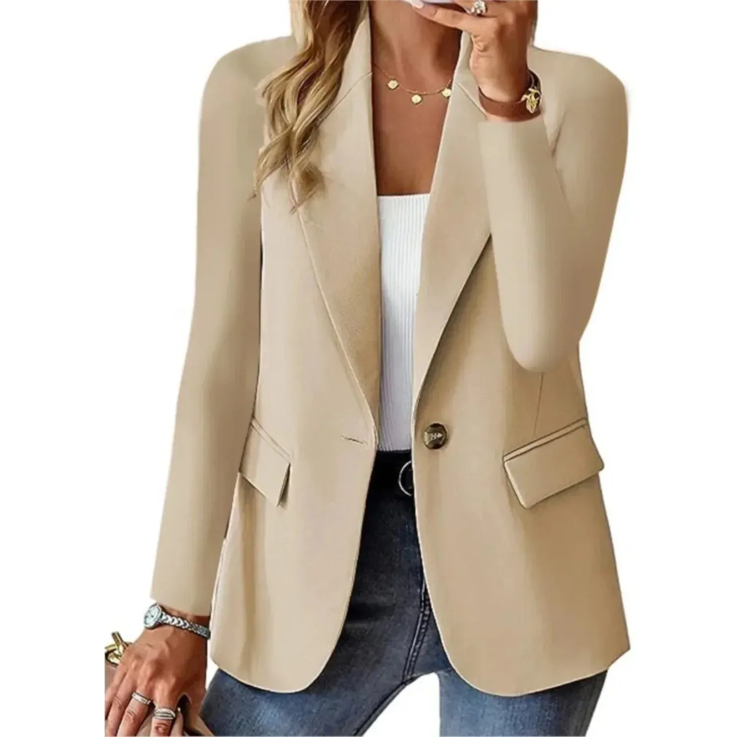 Nica | Elegant Long Sleeve Blazer