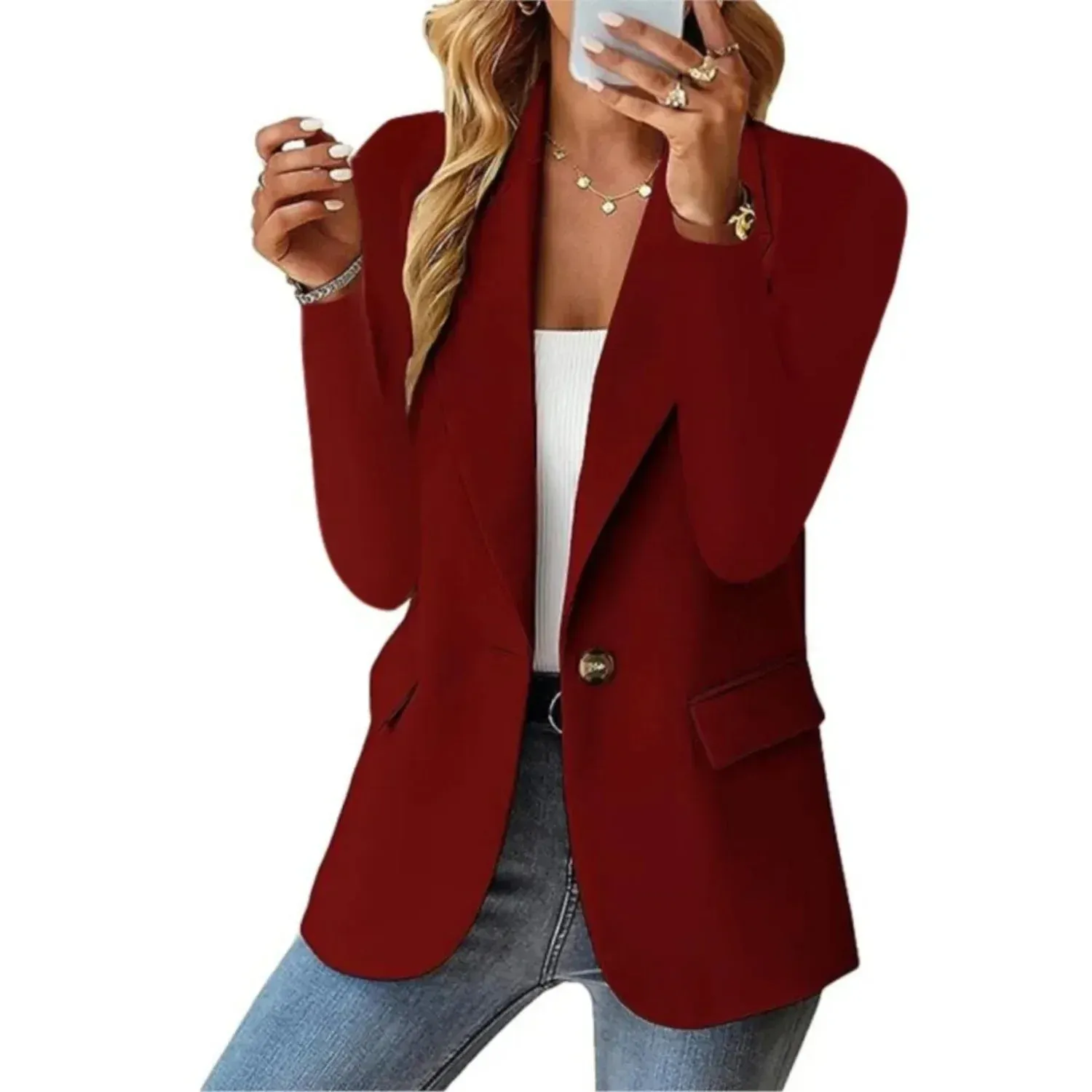 Nica | Elegant Long Sleeve Blazer