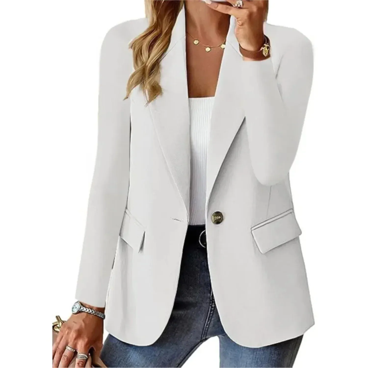 Nica | Elegant Long Sleeve Blazer
