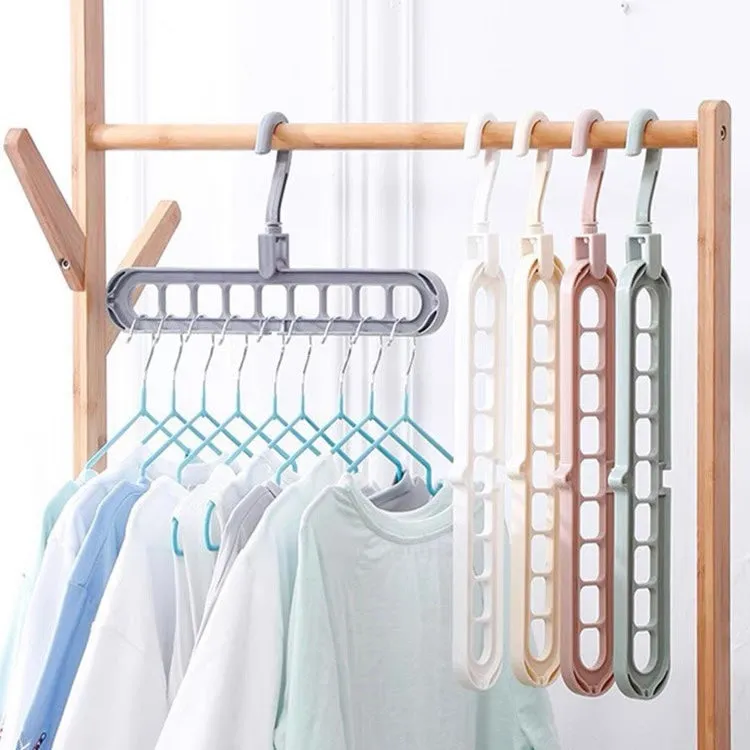 Nine-Hole Magic Clothes Hanger Wardrobe Organiser