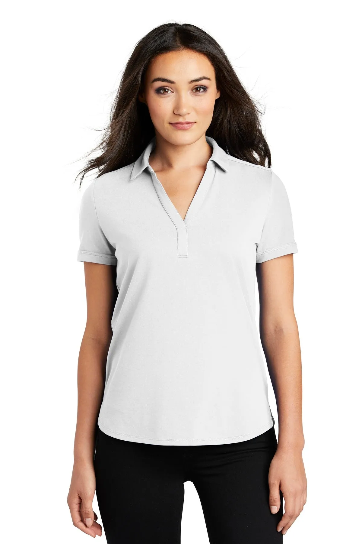 OGIO  Women's Limit Polo. LOG138 Bright White
