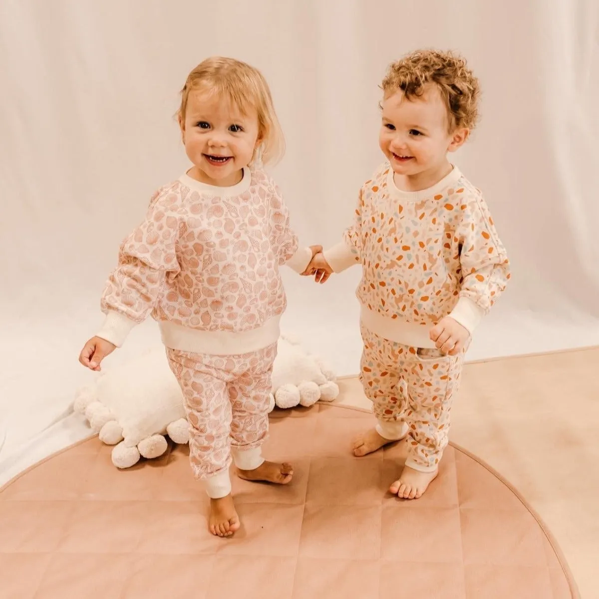 Organic Cotton Tracksuit - Dino Terrazzo