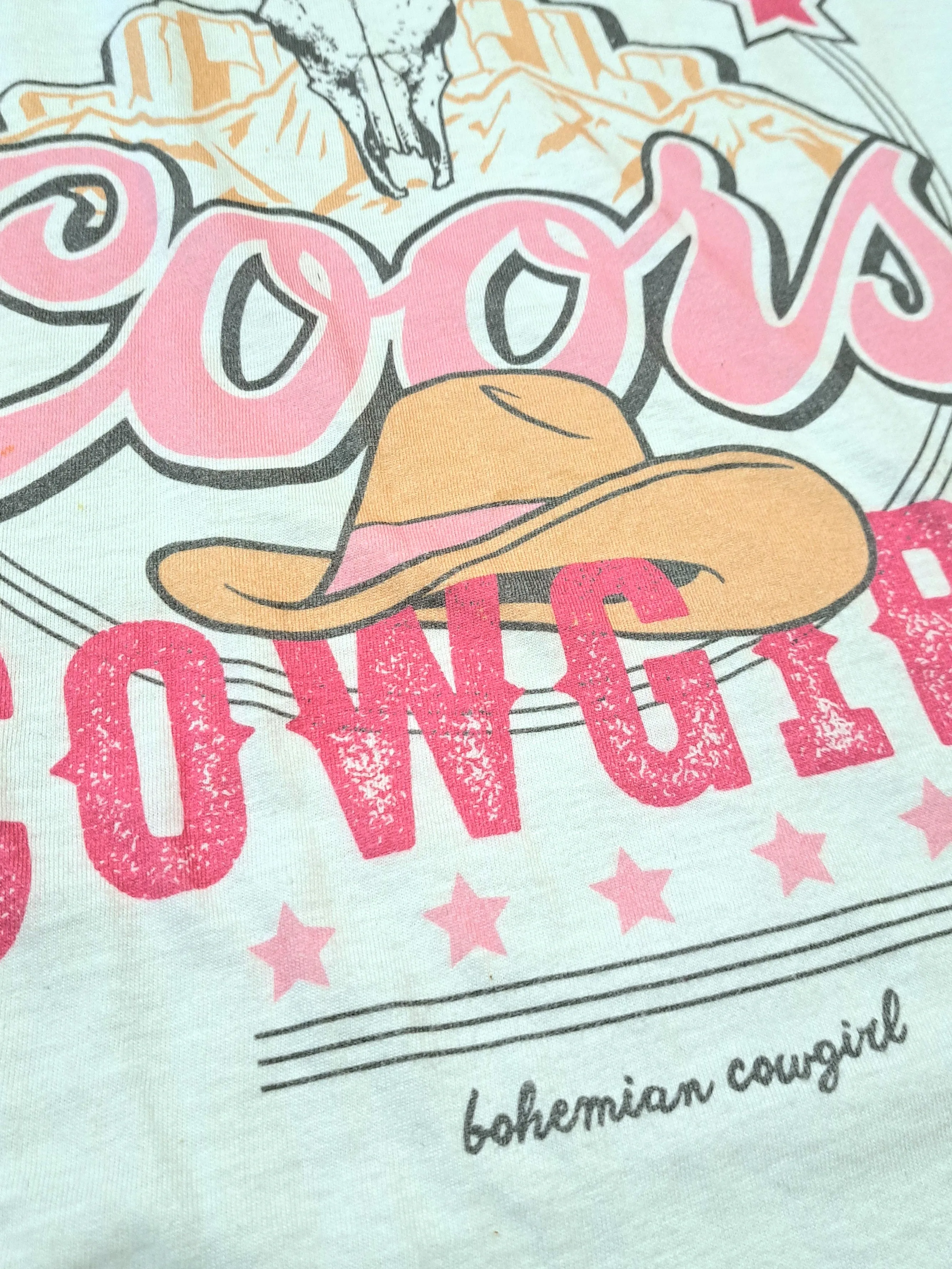 Original Coors Cowgirl Pastel White T-Shirt
