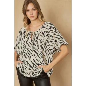 Out of the cage- Cream Zebra