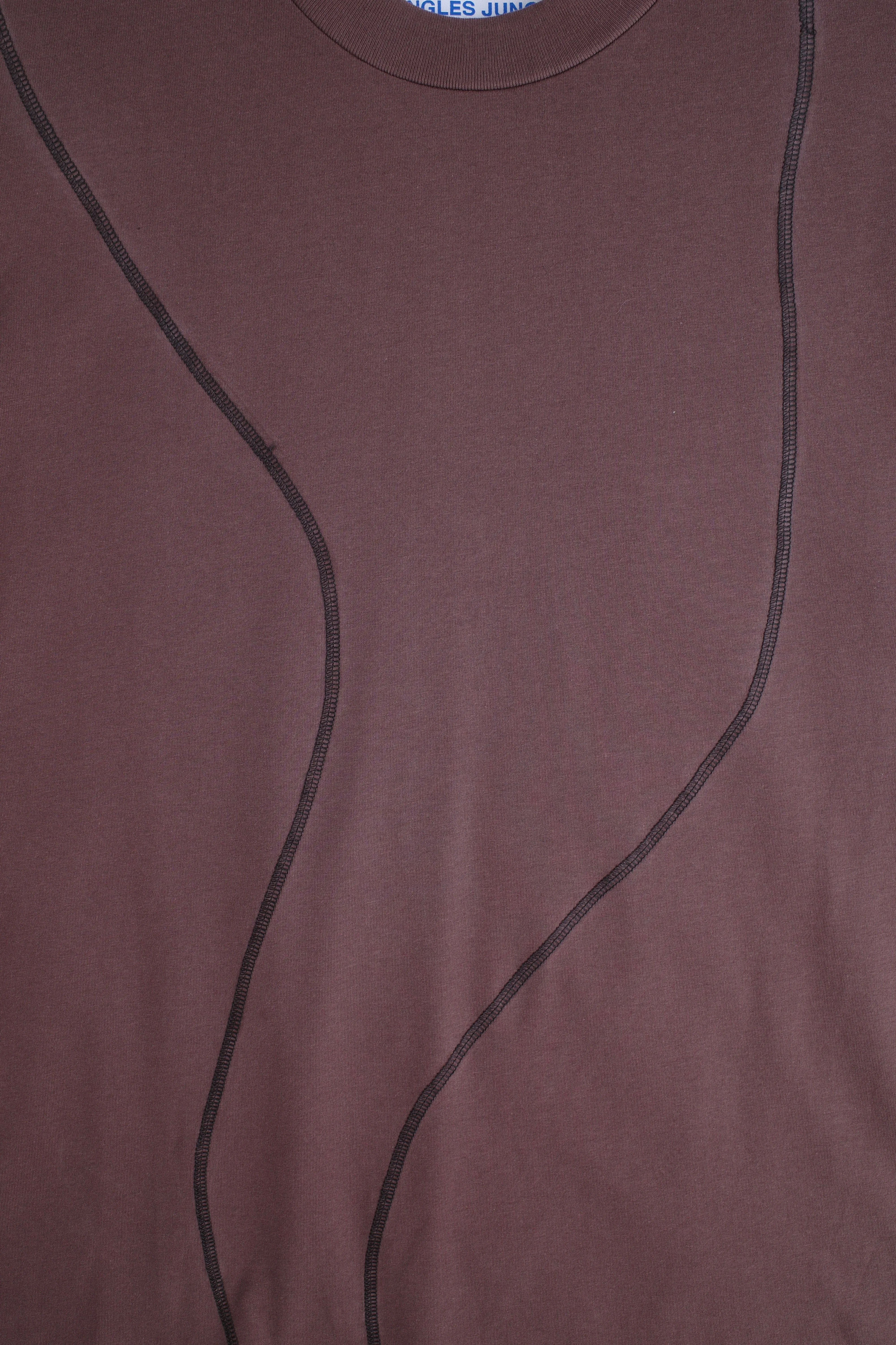 Overlock Tee- Brown