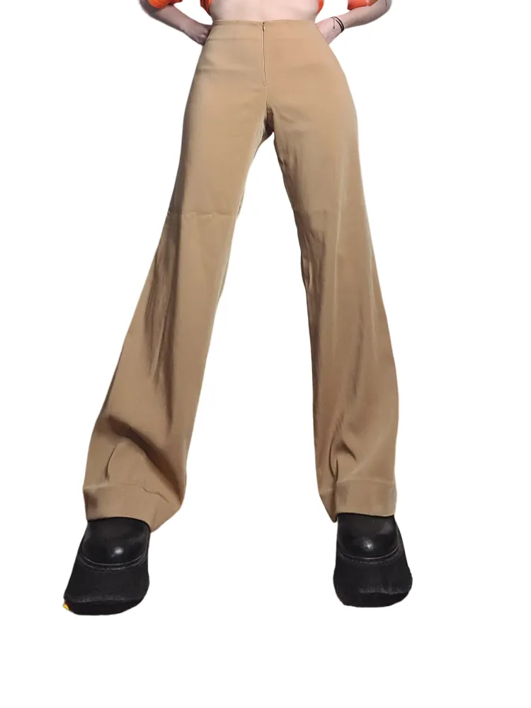 Pantalon evasé vintage neutral style