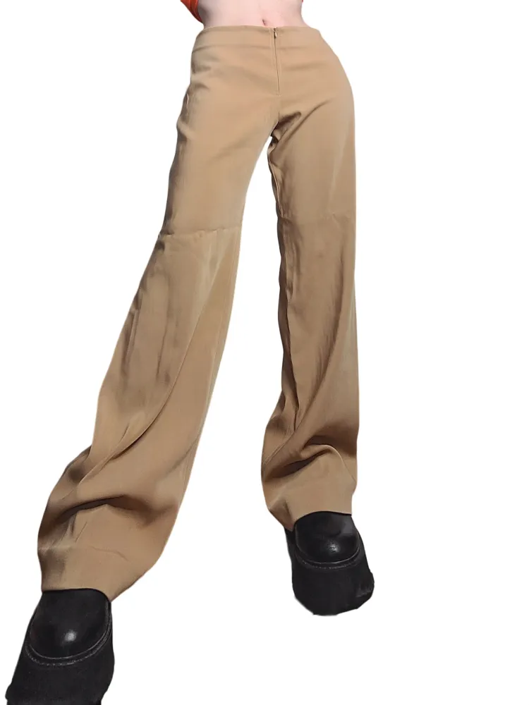 Pantalon evasé vintage neutral style