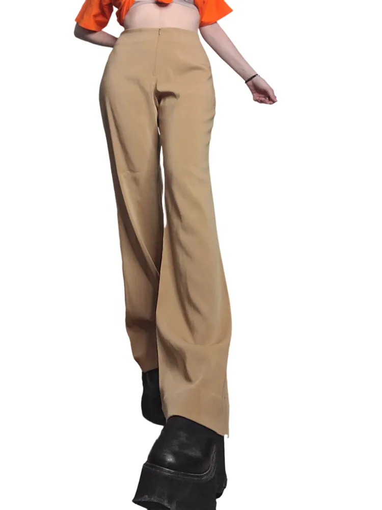 Pantalon evasé vintage neutral style