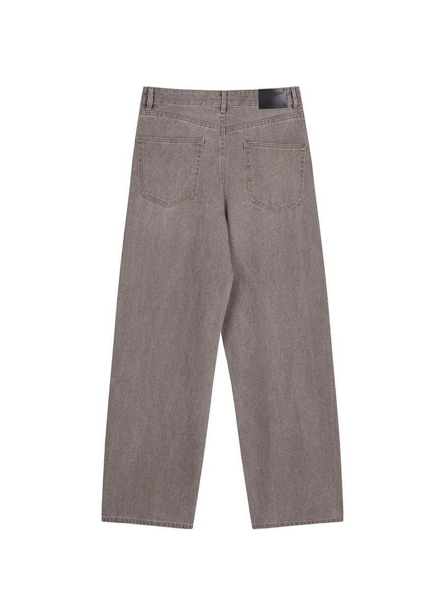 Pants / JNBY Eco-Friendly Straight Washed Jeans