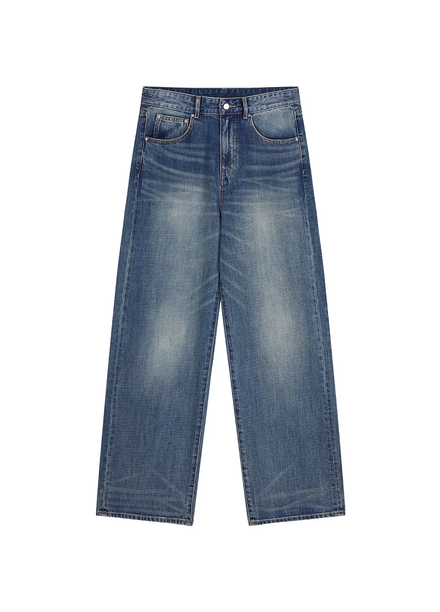 Pants / JNBY Eco-Friendly Straight Washed Jeans