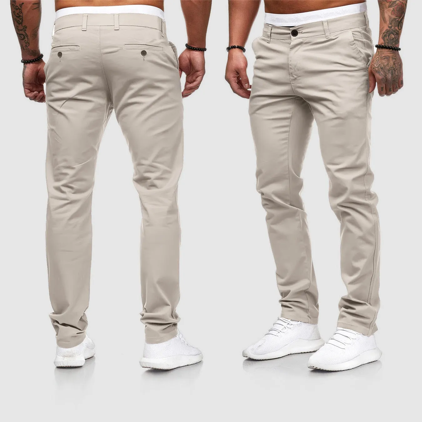 Pants Urban™ | Men's Casual Slim Straight Leg Pants | Lightweight Fabric, Breathable, and Comfortable Fit