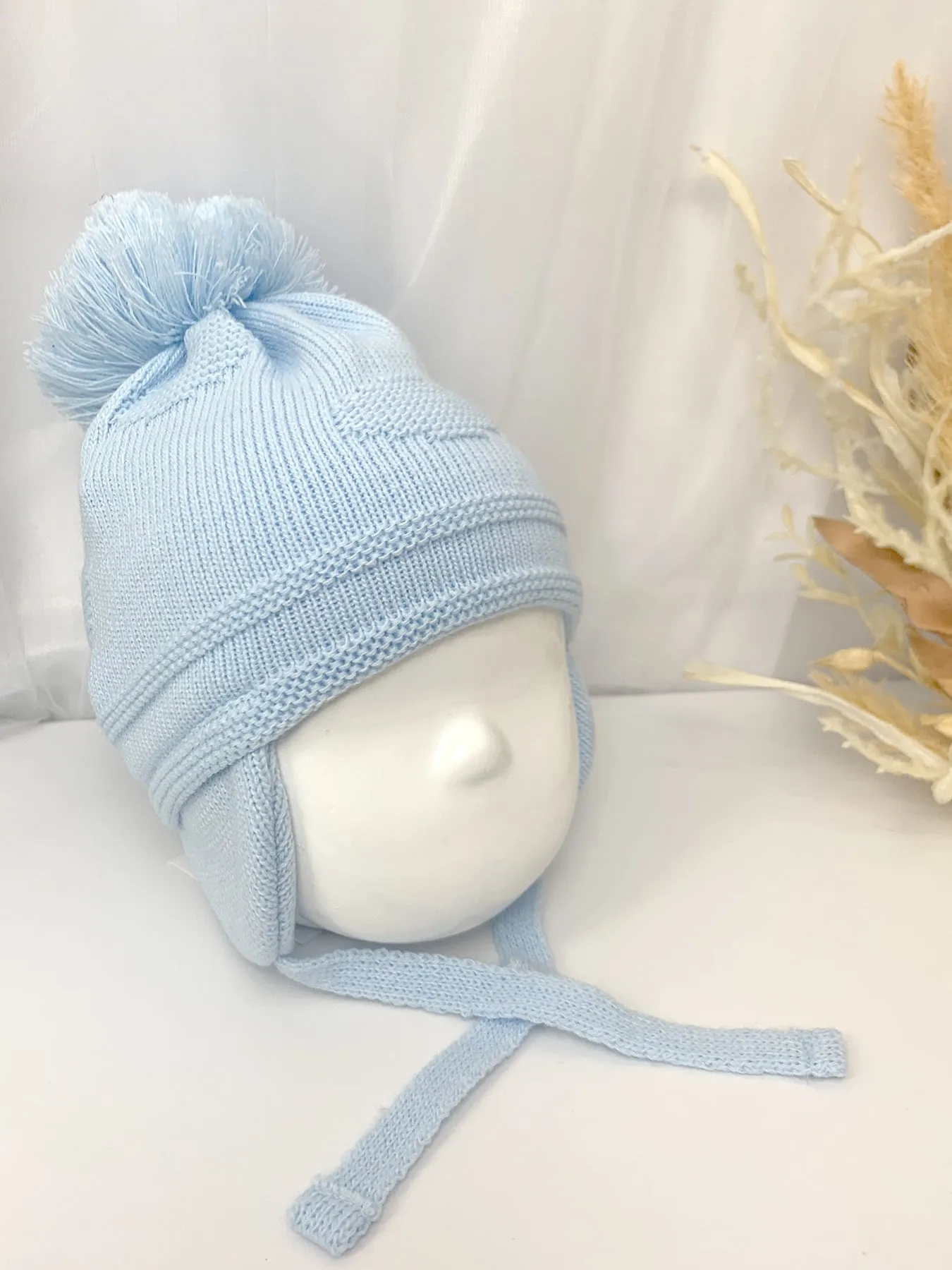 Pastels & Co Single Dotty Pom Pom Hat - 4 Colours