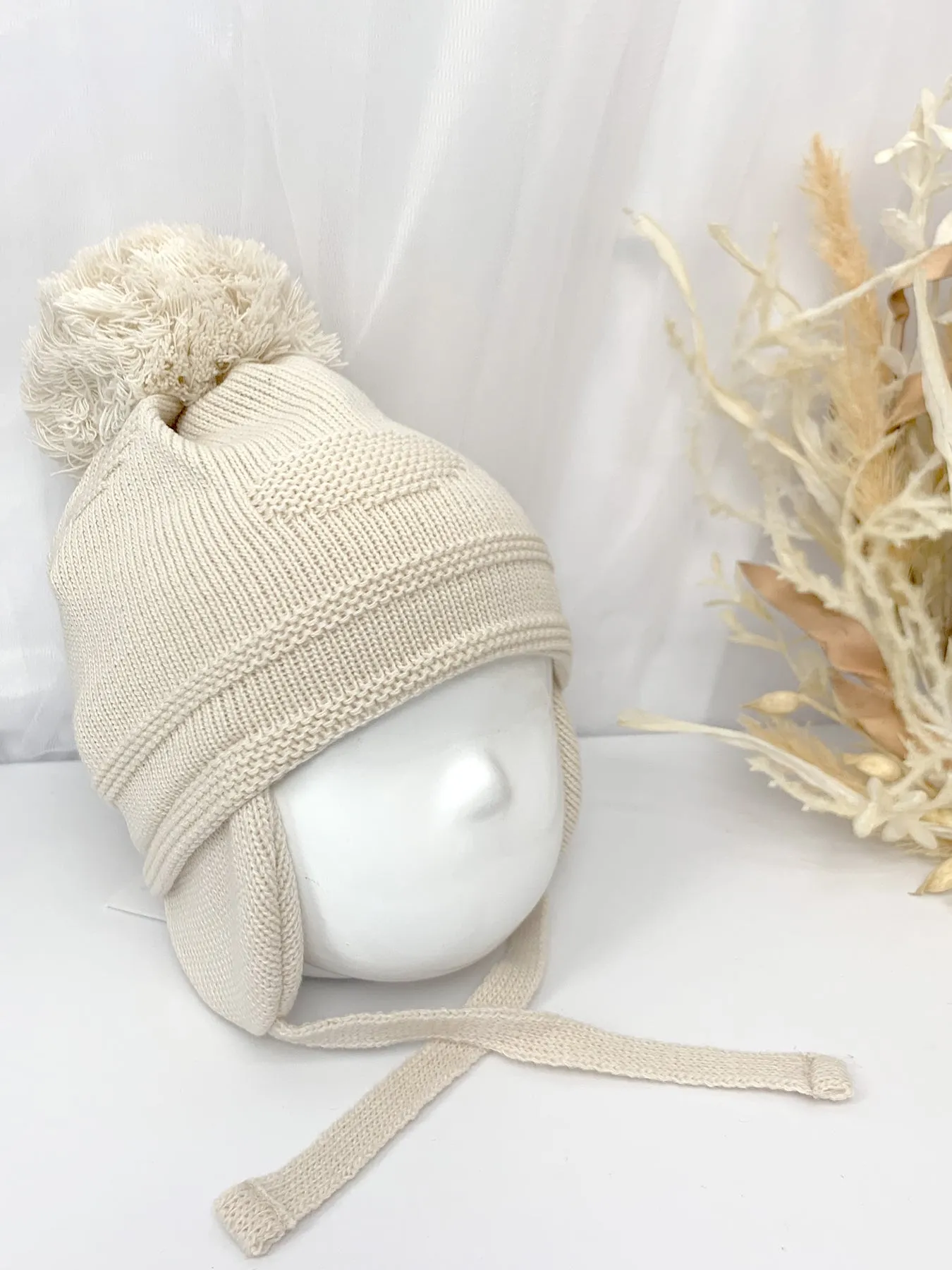 Pastels & Co Single Dotty Pom Pom Hat - 4 Colours