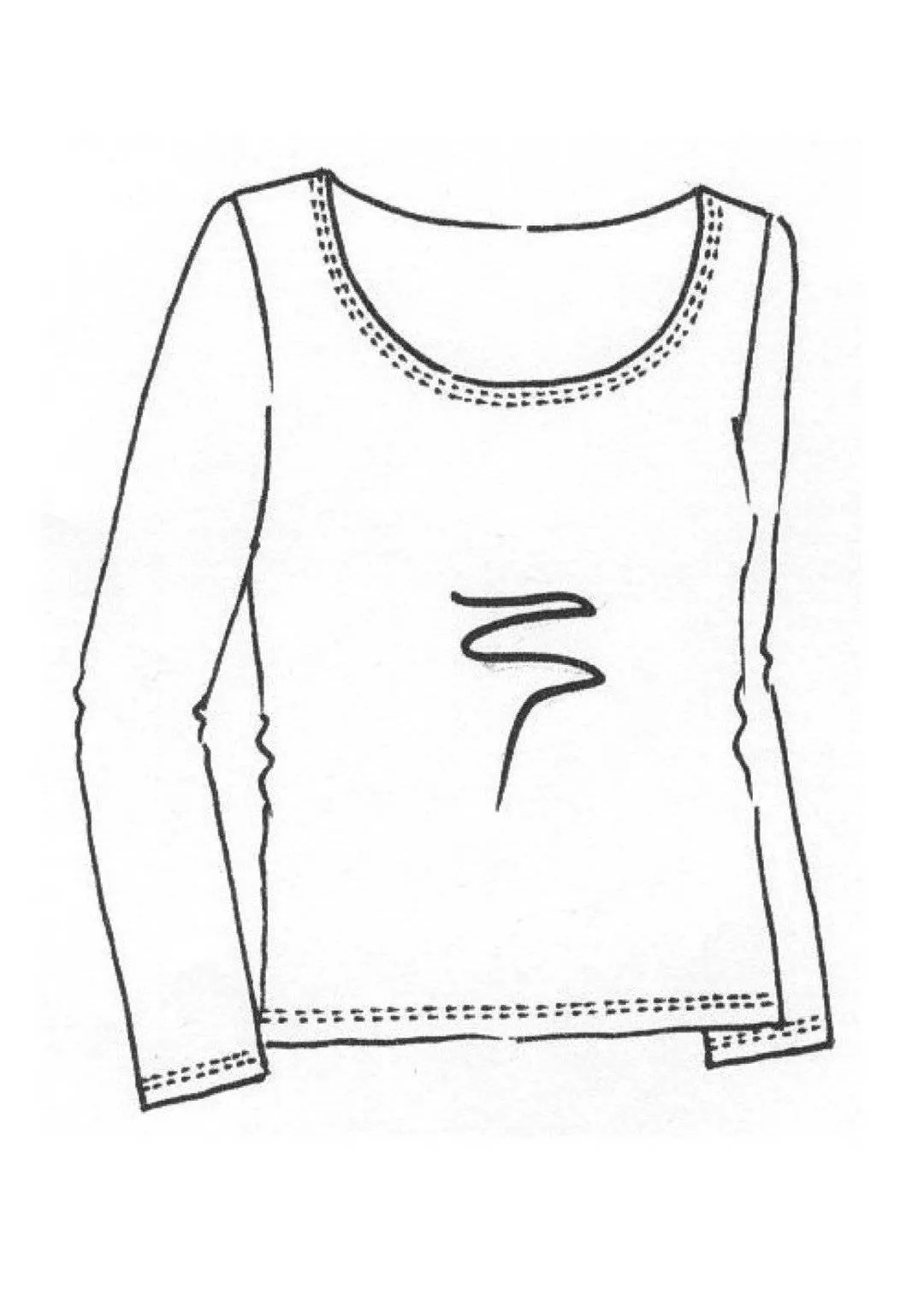 PAULA RYAN Easy Fit Scoop Neck Top - Merino