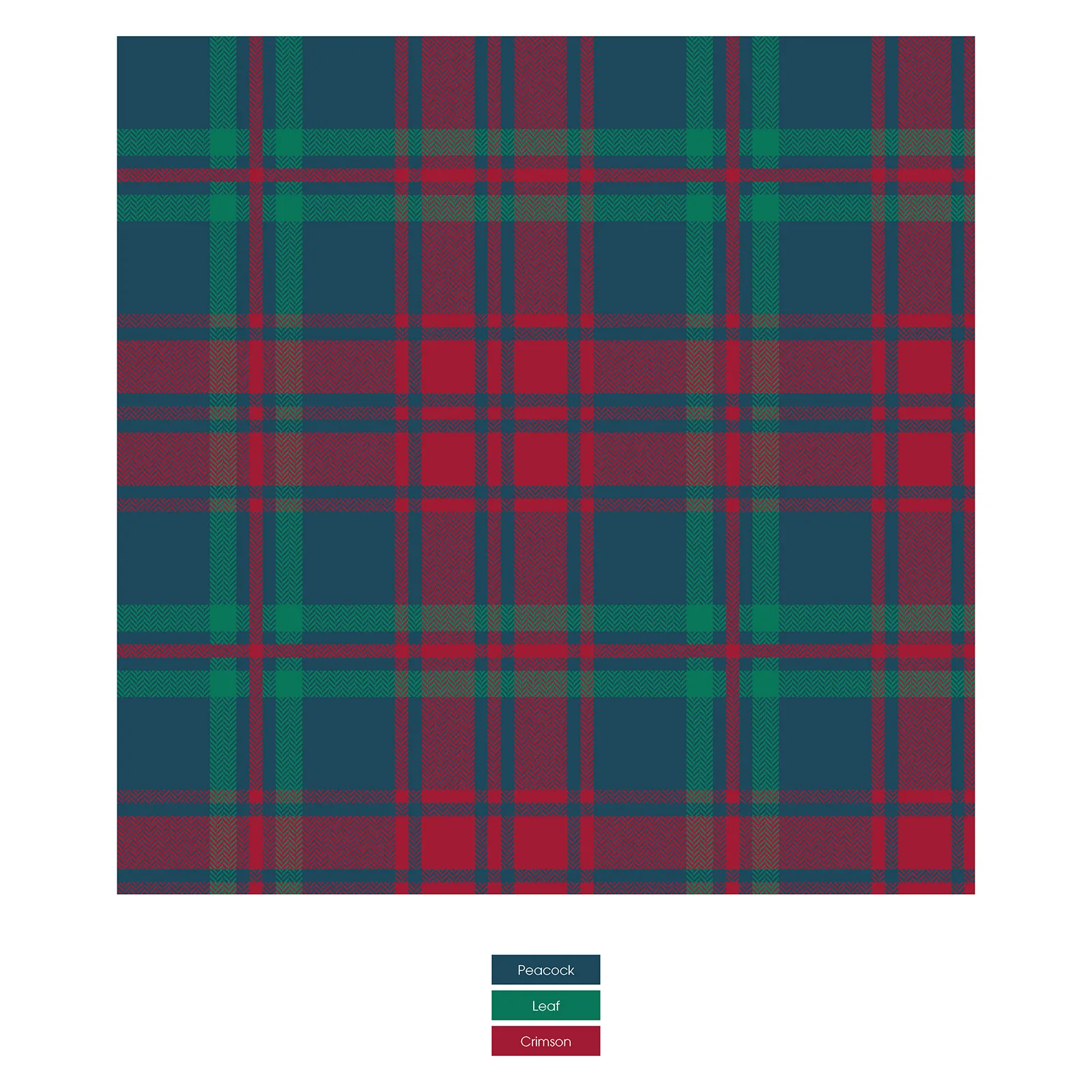 Peacock Plaid Ruffle Footie with 2-way zipper - Holiday