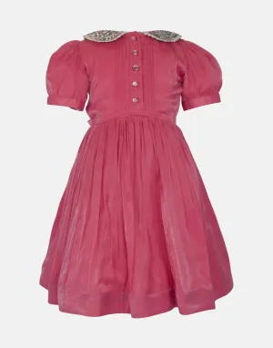 Peony: Pink spot dress