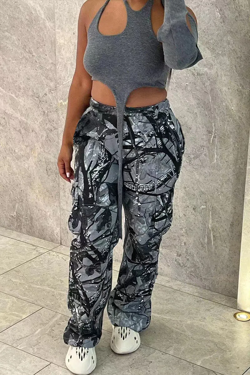 PK0210 Camouflage Cargo Pants