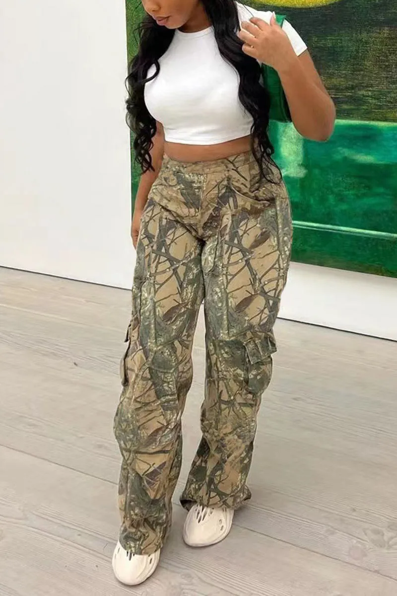 PK0210 Camouflage Cargo Pants