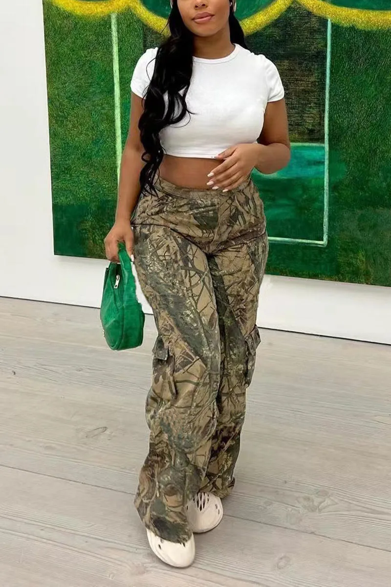 PK0210 Camouflage Cargo Pants