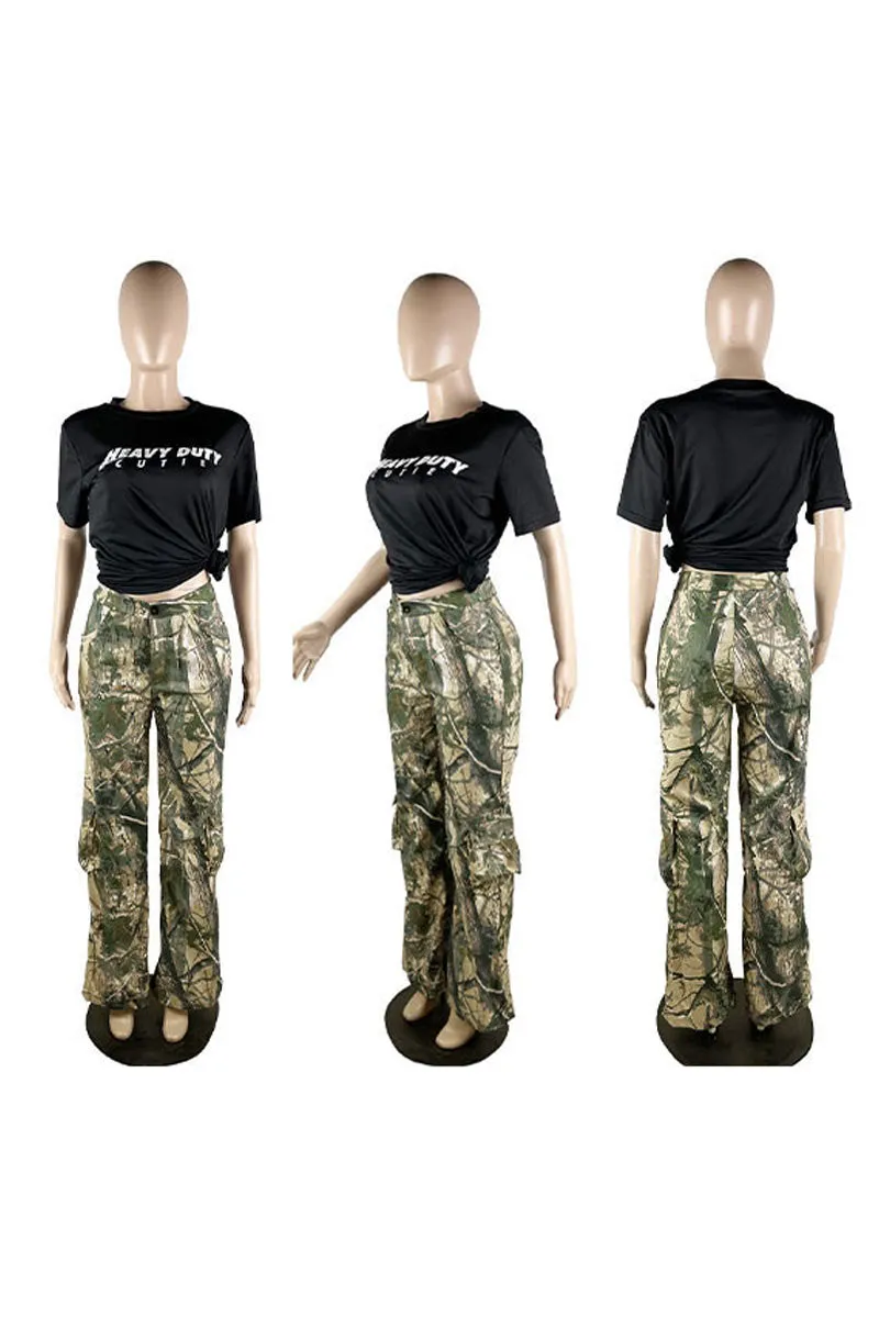 PK0210 Camouflage Cargo Pants
