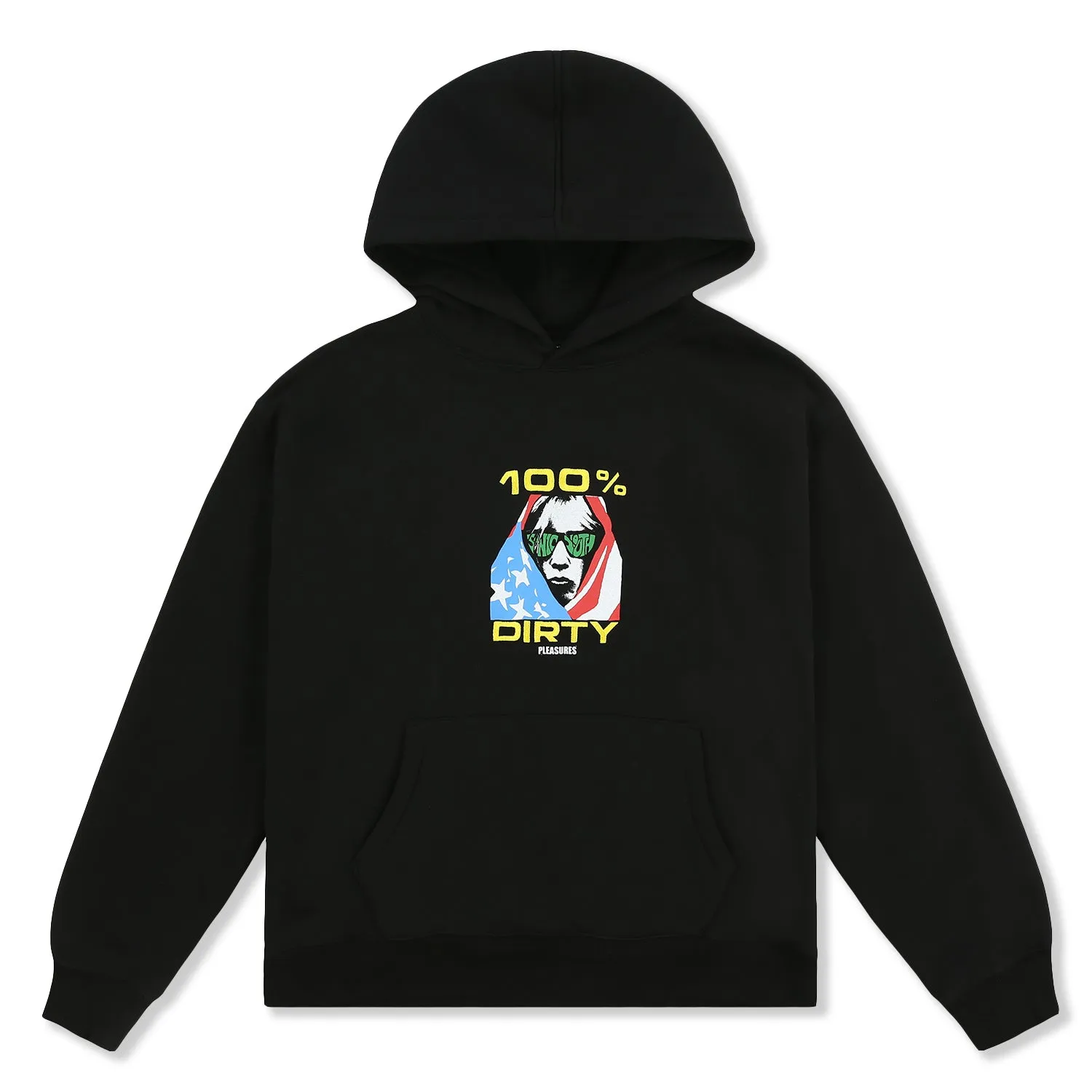 Pleasures Men Dirty Hoodie Black