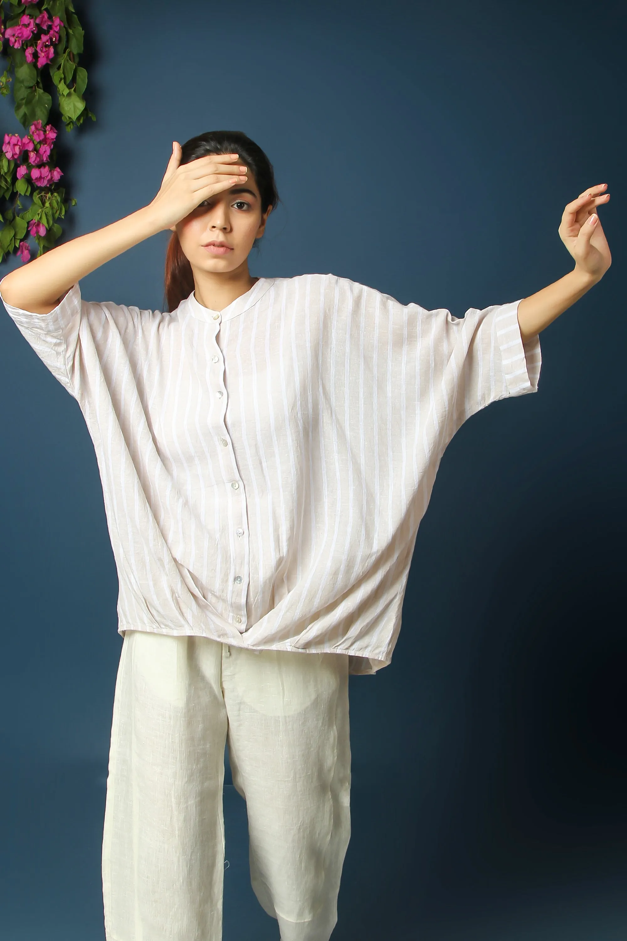 PLEAT HEM TOP
