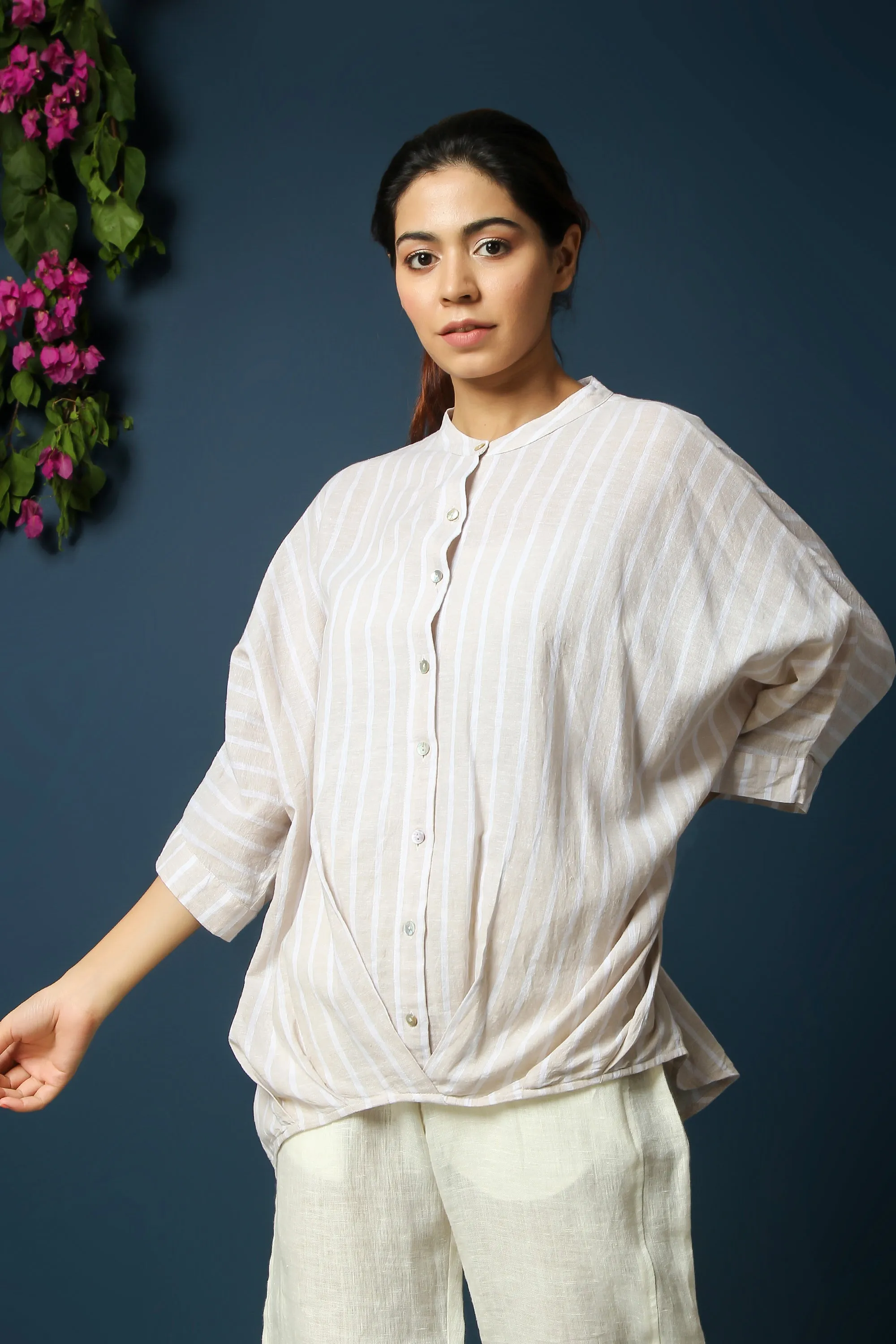 PLEAT HEM TOP