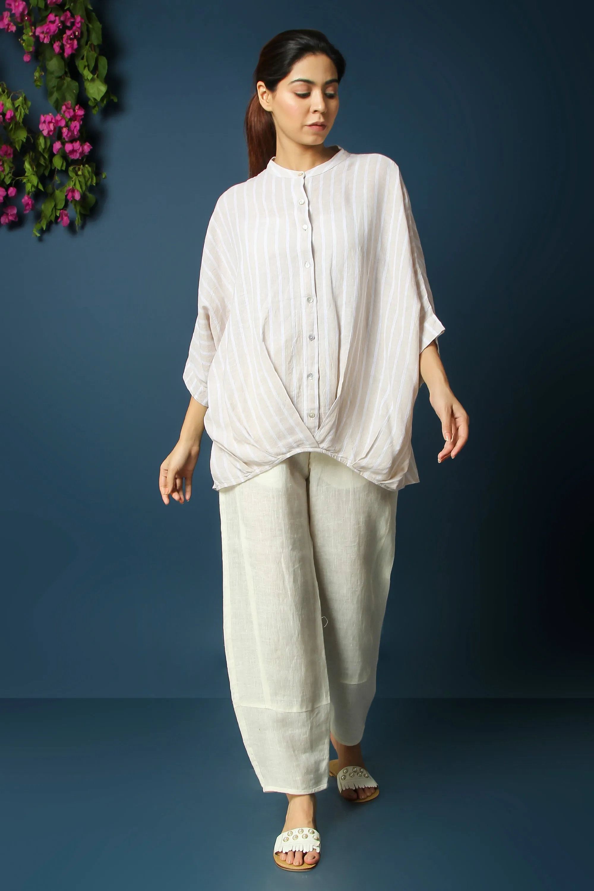 PLEAT HEM TOP