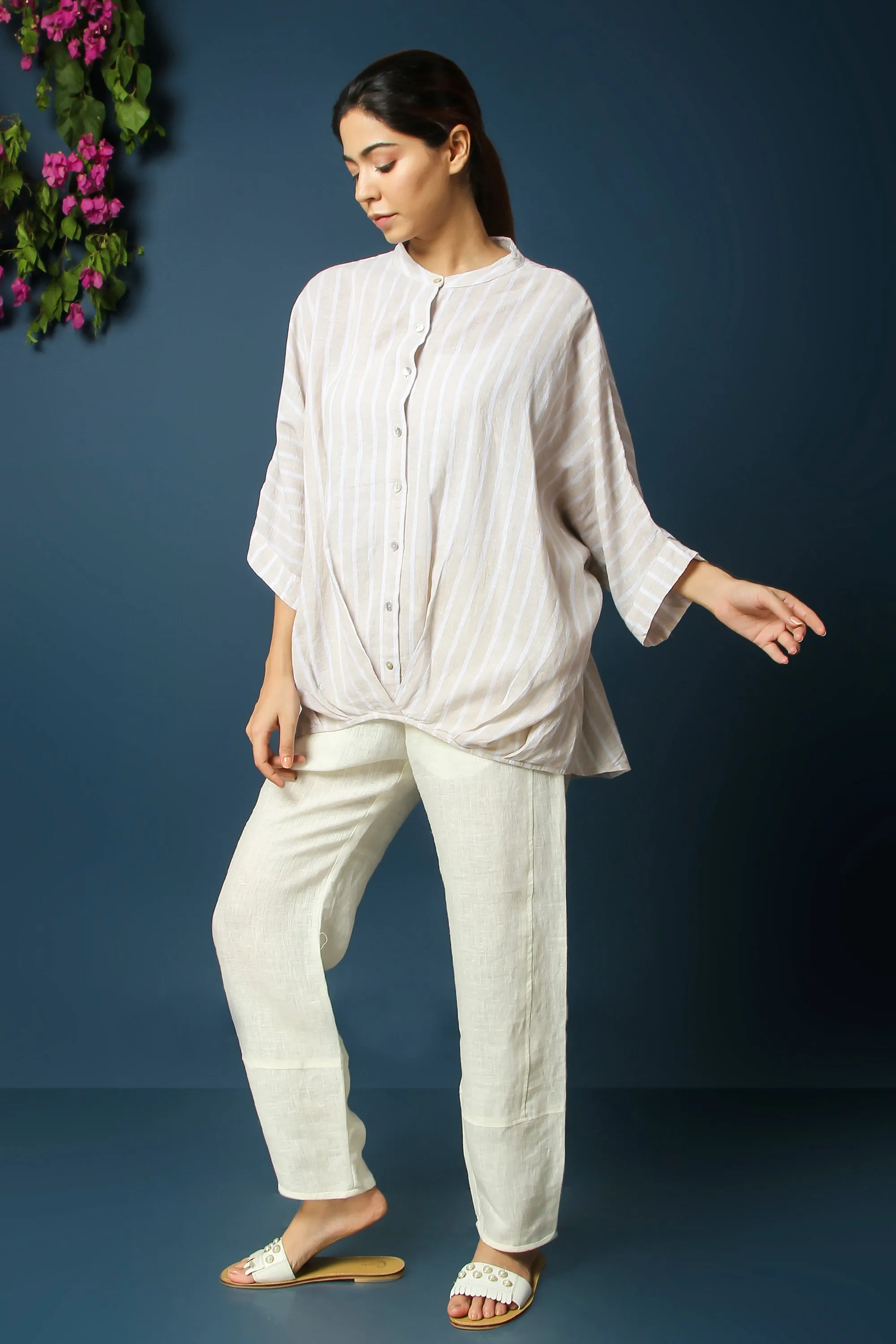 PLEAT HEM TOP