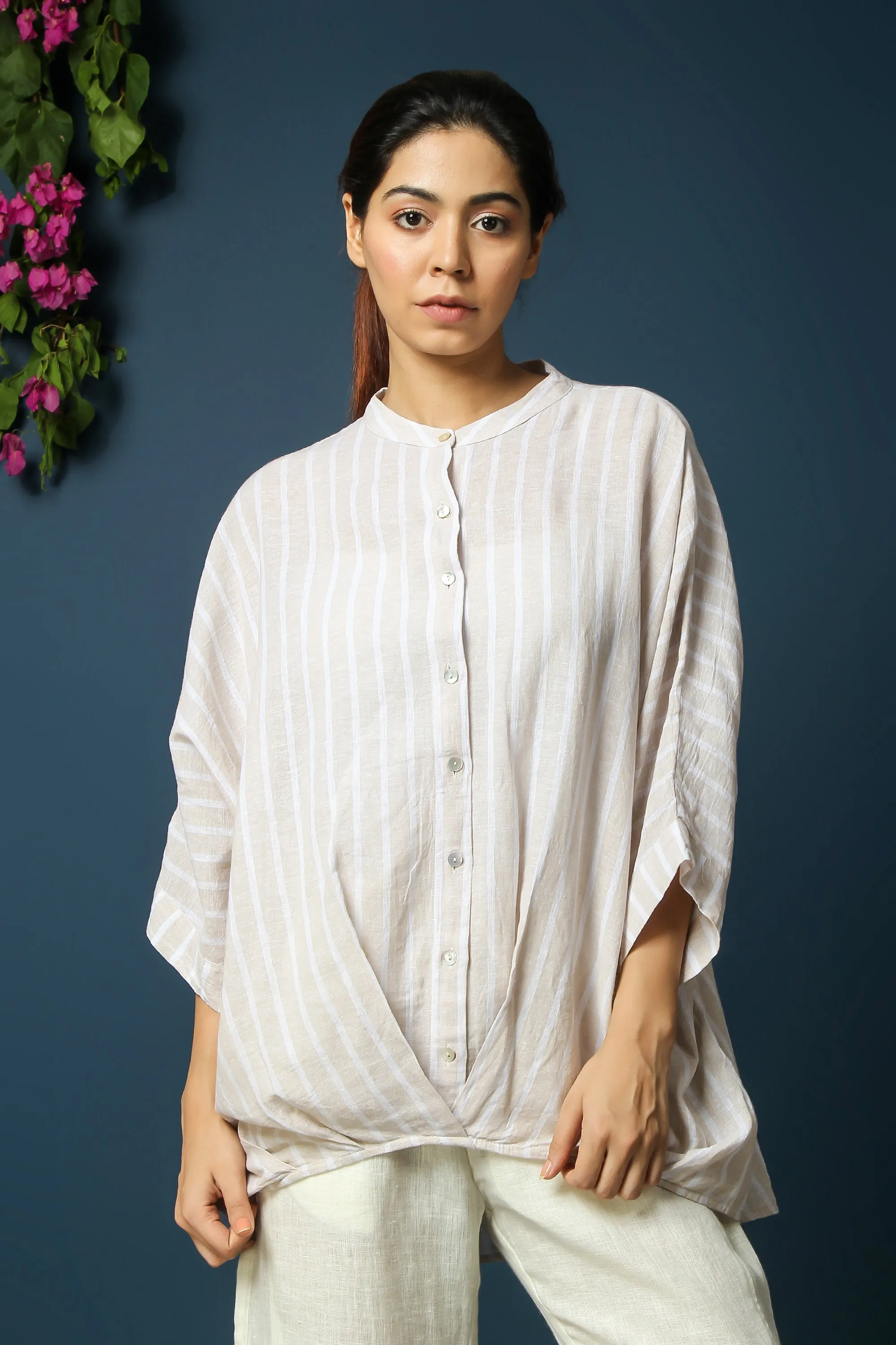 PLEAT HEM TOP