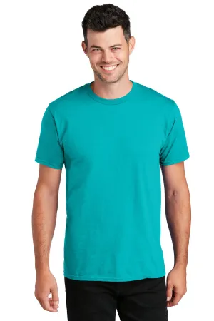 Port & Company Fan Favorite Tee. PC450 Bright Aqua