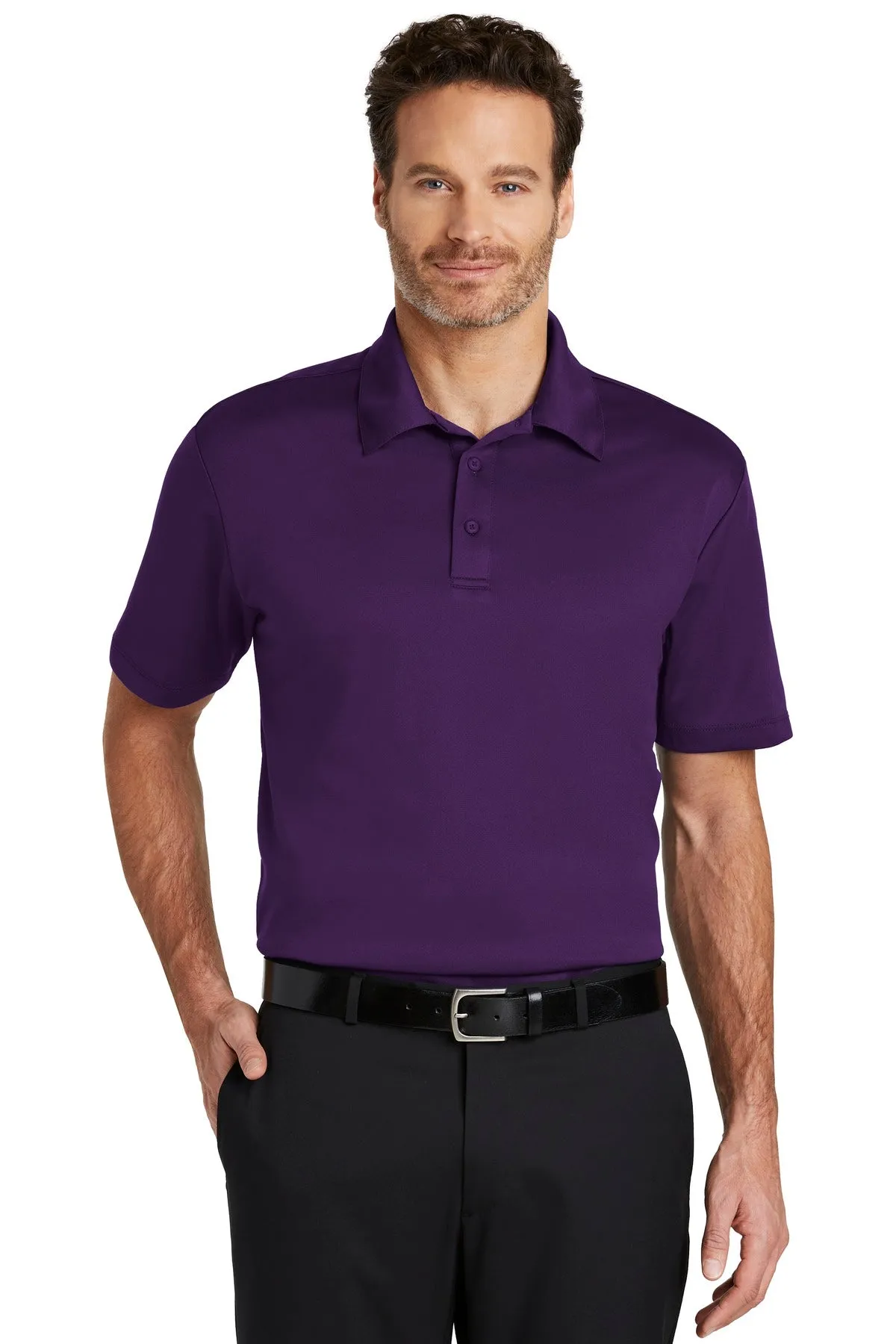 Port Authority Silk Touch Performance Polo. K540 Bright Purple