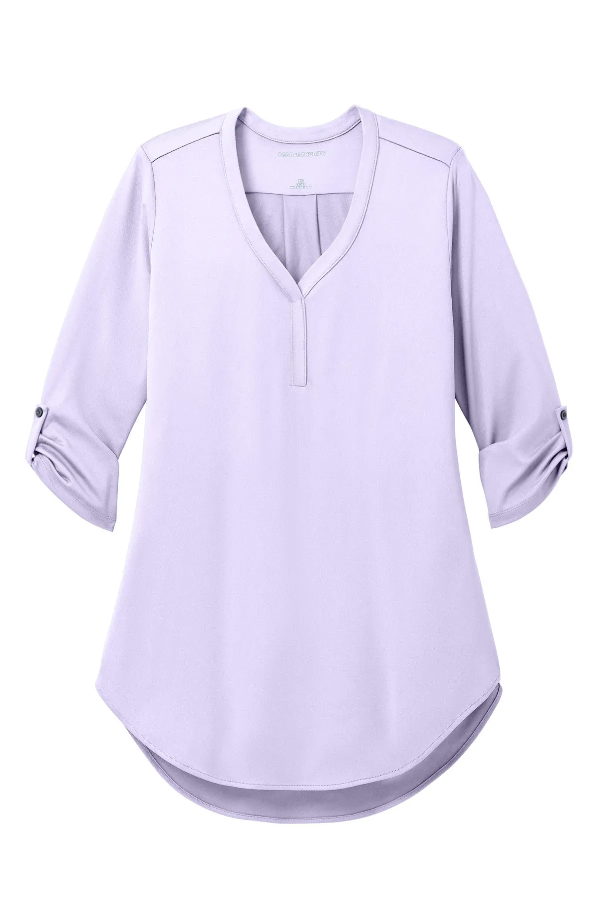 Port Authority Women's City Stretch 3/4-Sleeve Tunic LK6840 Bright Lavender