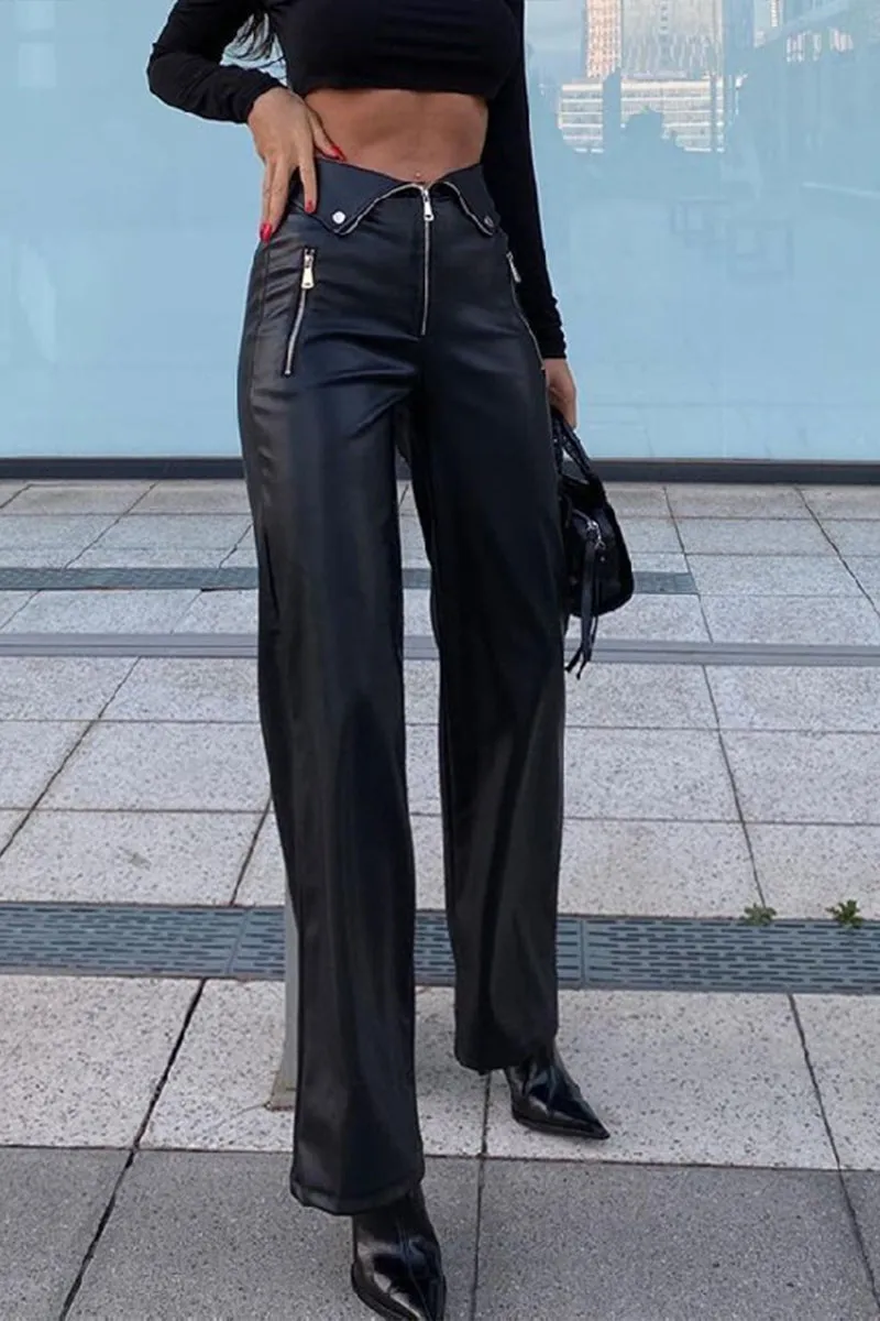 PQ3143 Vegan Leather Pants