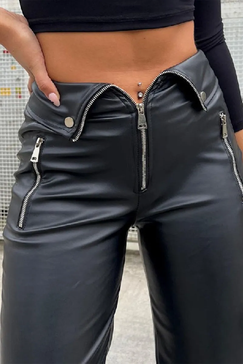 PQ3143 Vegan Leather Pants