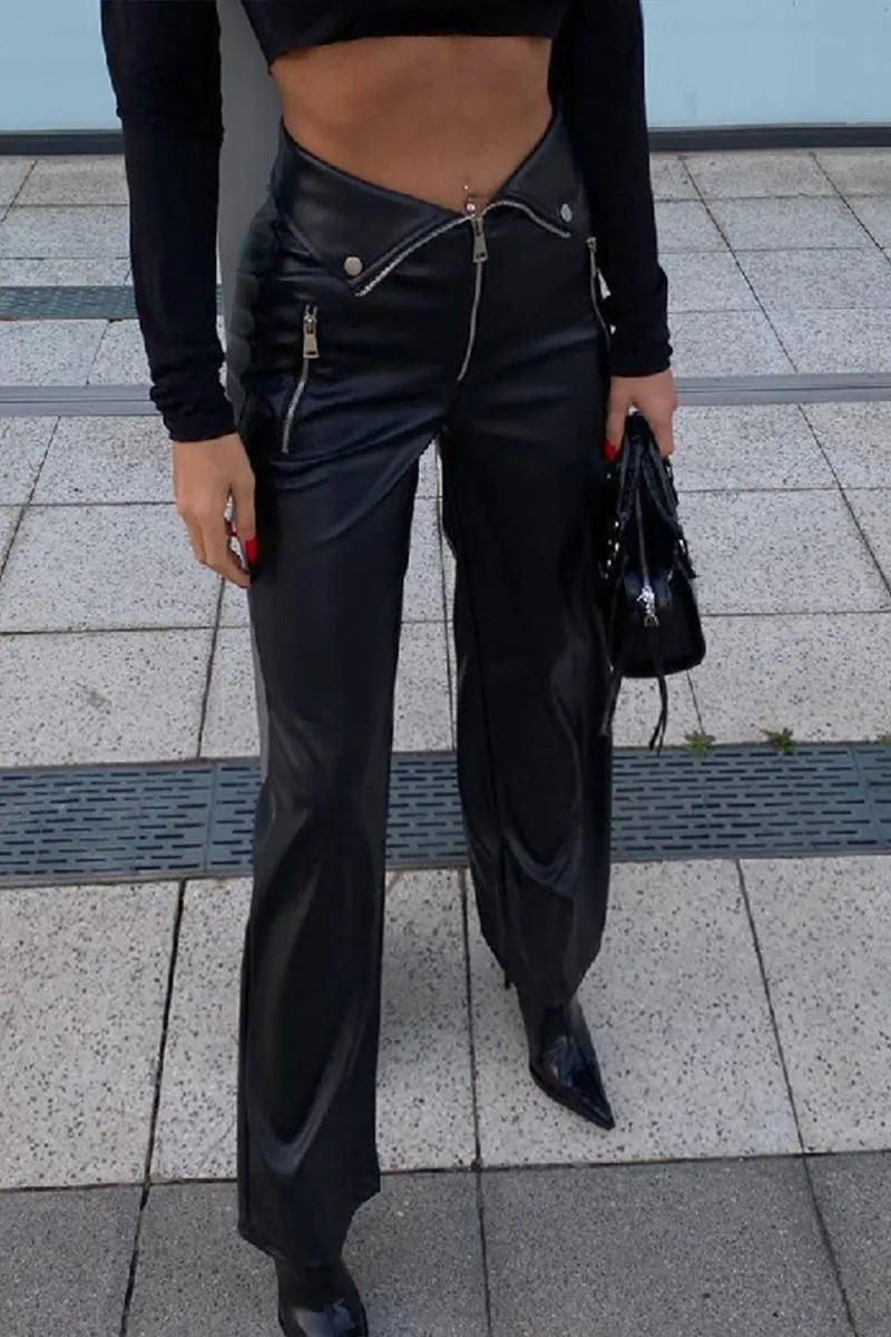 PQ3143 Vegan Leather Pants