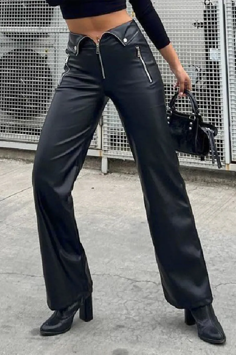 PQ3143 Vegan Leather Pants