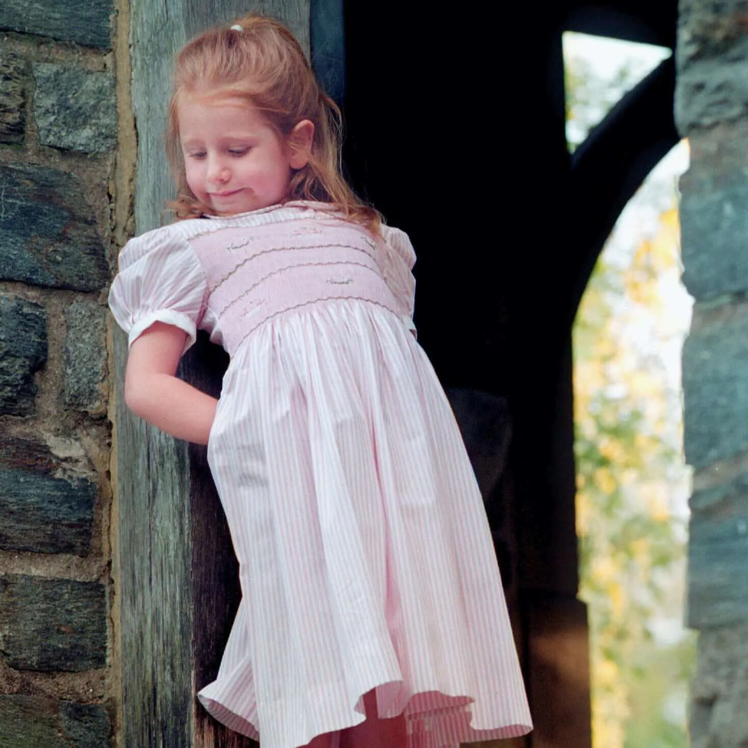 PRE-ORDER Smocked Bird & Basket Dress