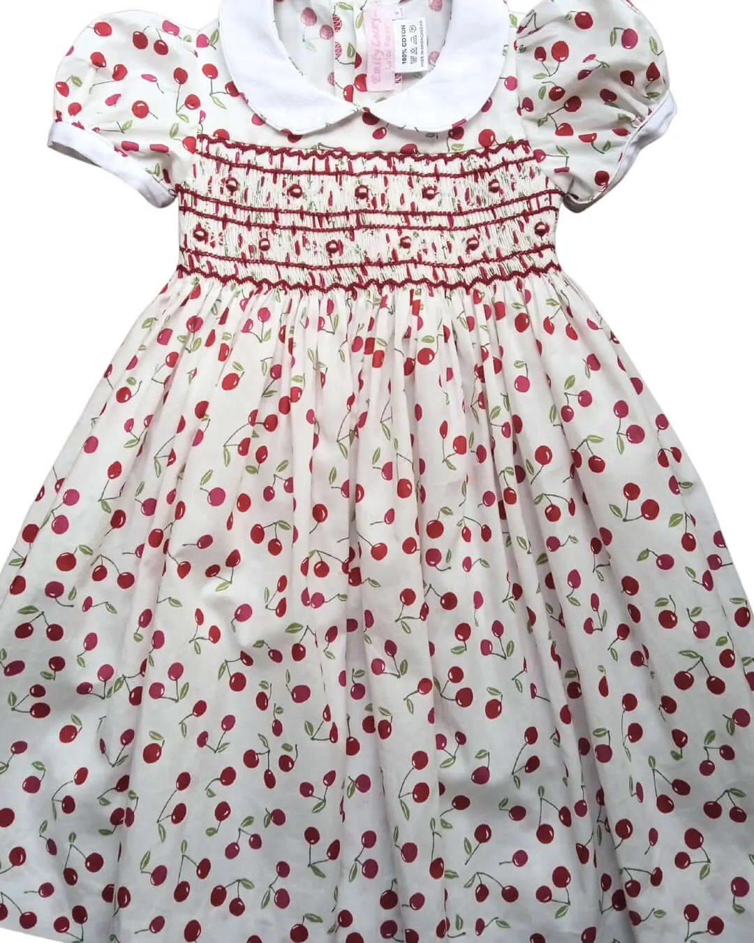 PRE-ORDER Smocked Cherry Dress