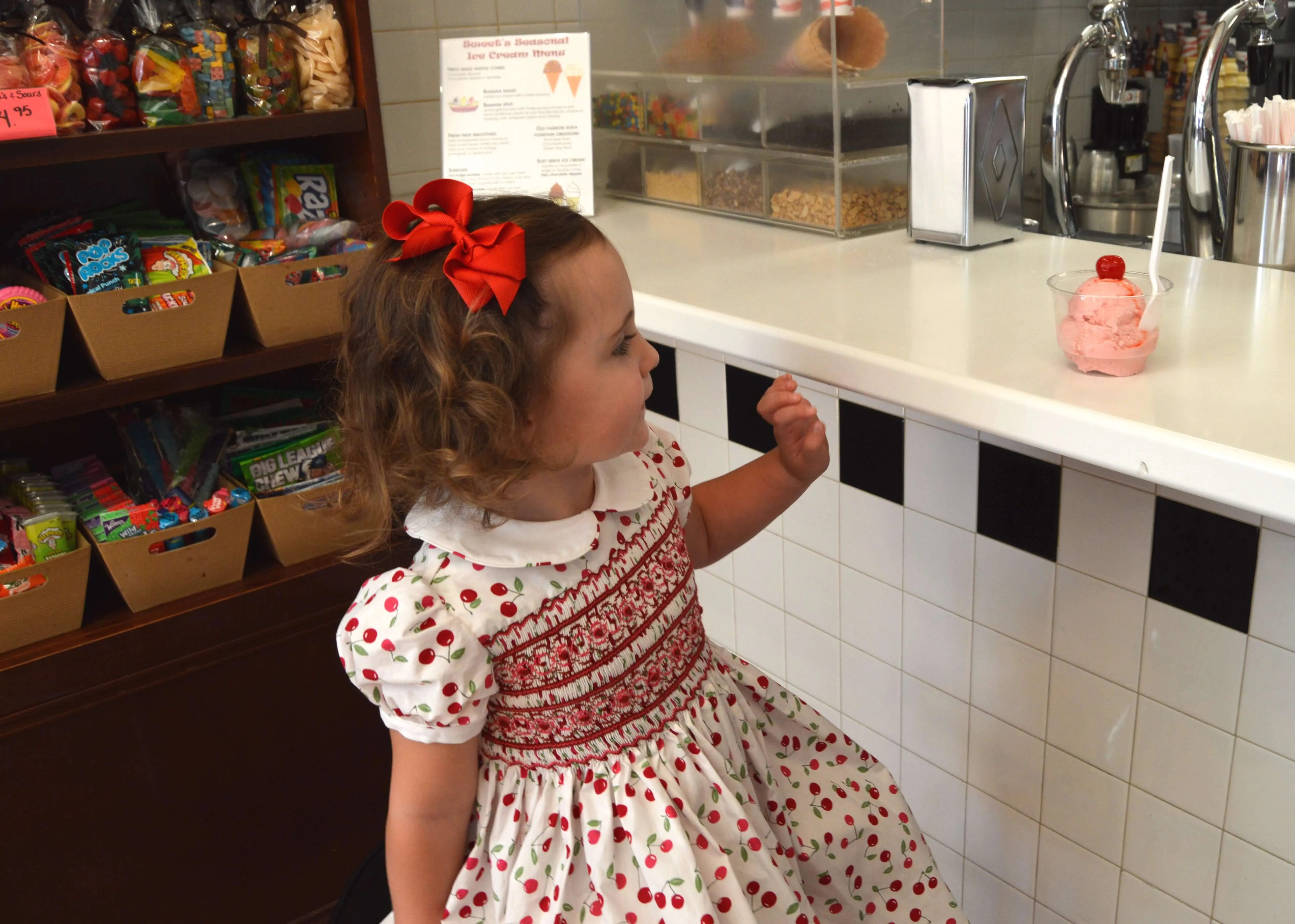 PRE-ORDER Smocked Cherry Dress