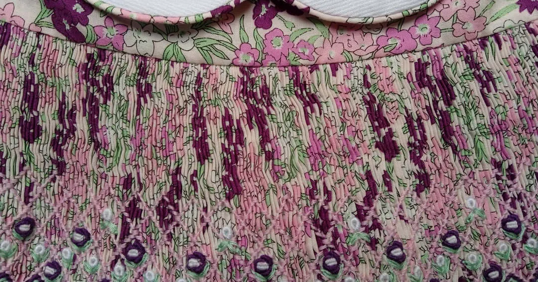 PRE-ORDER Smocked Violet Floral Dress