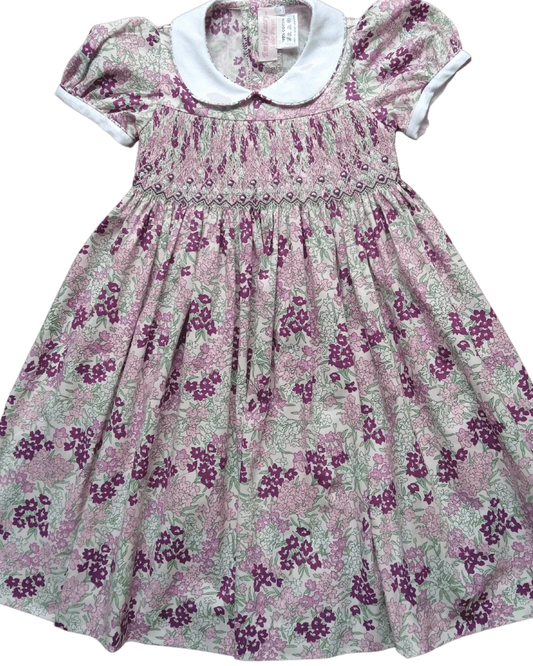 PRE-ORDER Smocked Violet Floral Dress