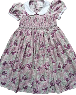 PRE-ORDER Smocked Violet Floral Dress