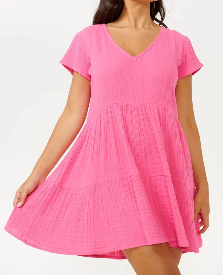 Premium Surf Dress- Hot Pink