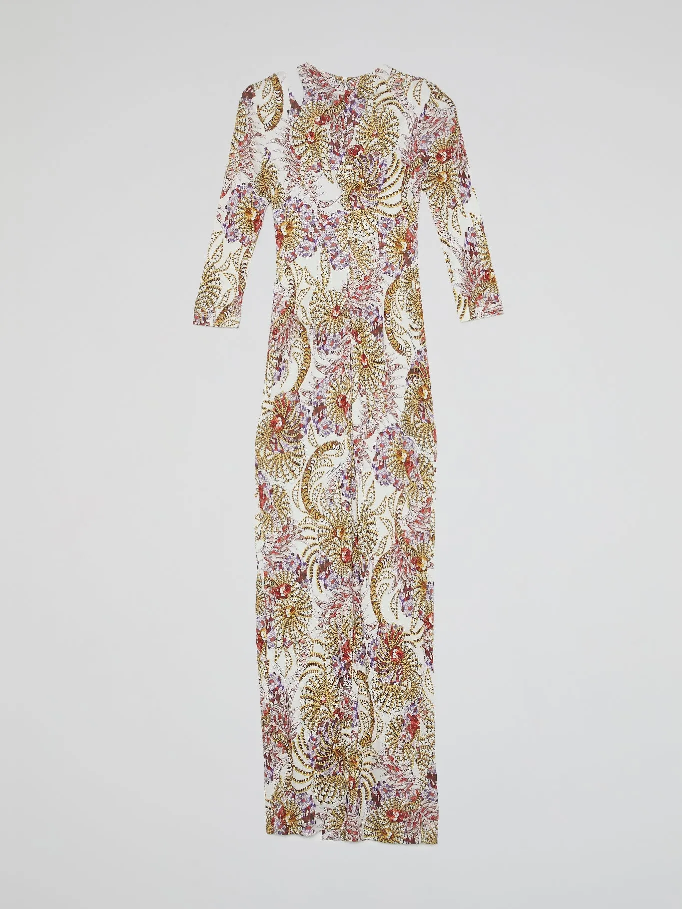 Printed Cut Out Maxi Dress