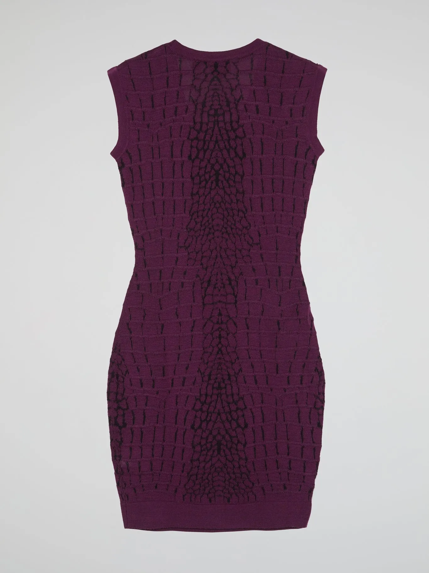 Purple Reptilian Knitted Dress